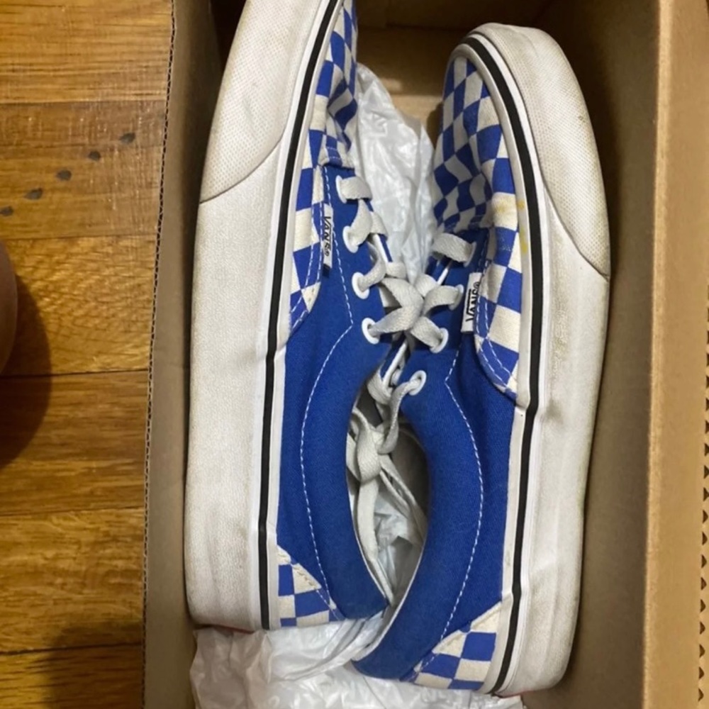 VANS OLD SKOOL CHECKERBOARD BLUE/WHITE